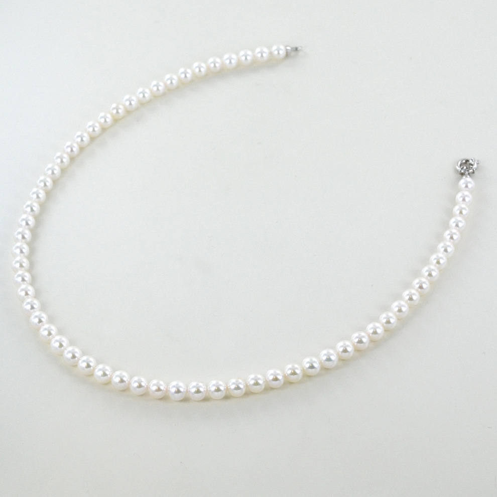 Set Gioielli In Perle Akoya Naturali – Collana 18" + Bracciale 7.5" + Orecchini – Naturale Barocco - Foto 2