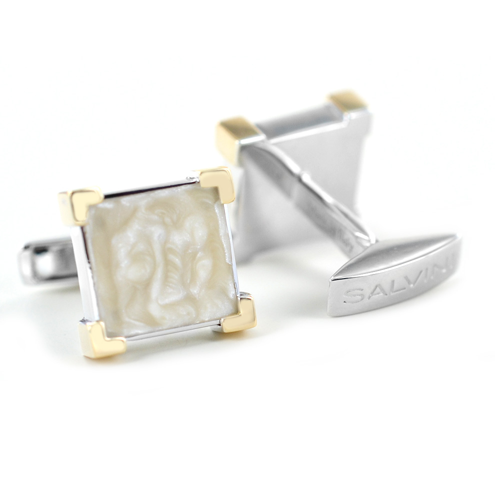 Gioielli Regalo Gemelli Uomo In Argento 925 Rodiato Con Diamanti