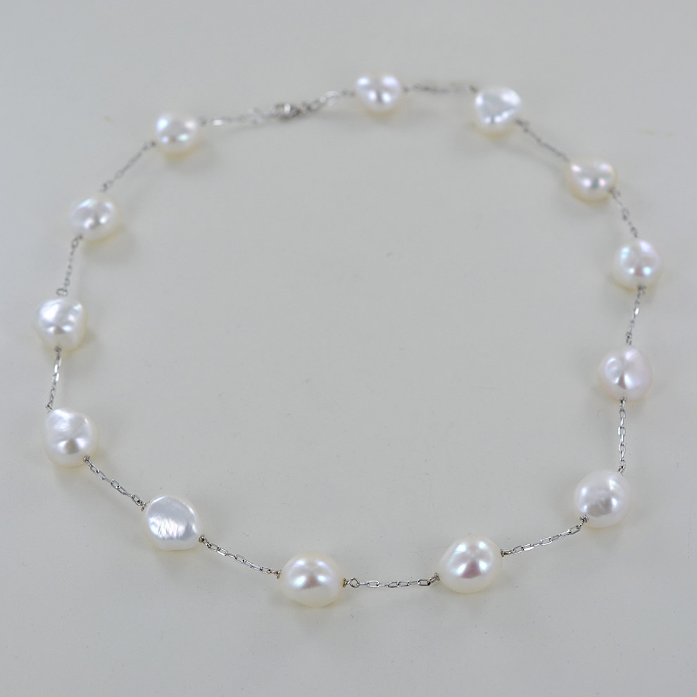 Valero Pearls Creole di perle da donna in argento sterling con perla