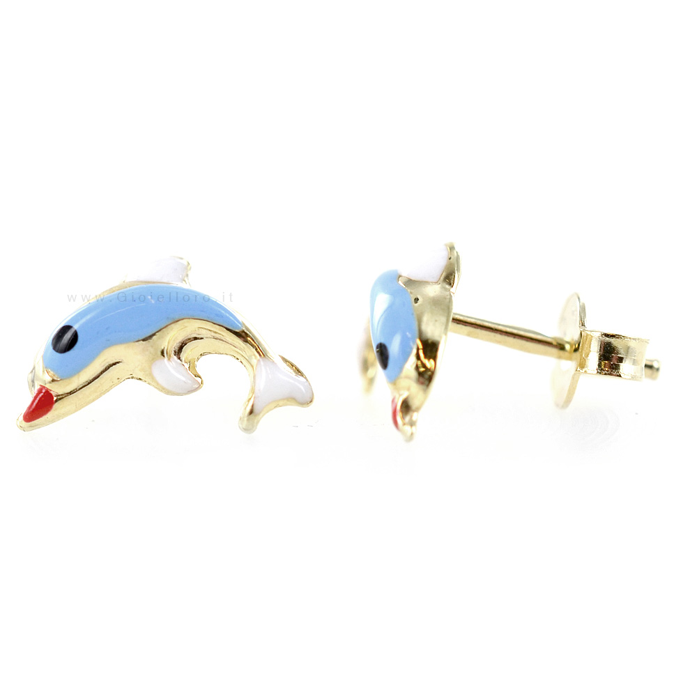 NANIS Aretes Perle En Oro Amarillo De 18kt Con Diamante Dorado NI