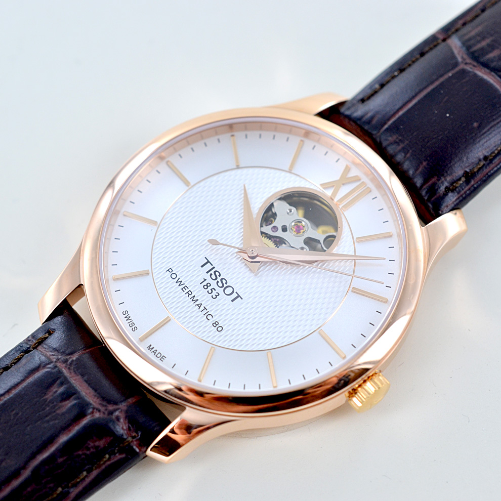 Orologio Tissot Tradition automatic Open Heart T063.907.36.038.00