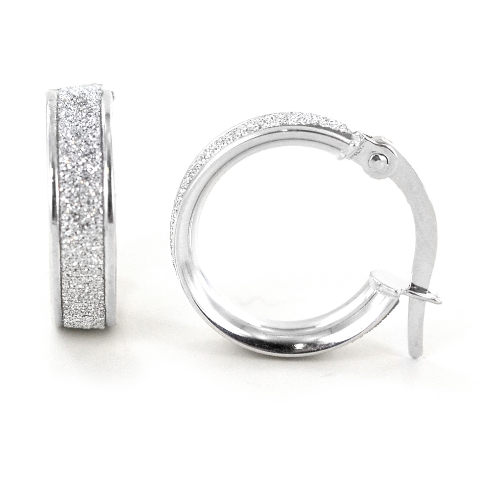 Orecchini cerchi in argento 925 dorato Made in Italy