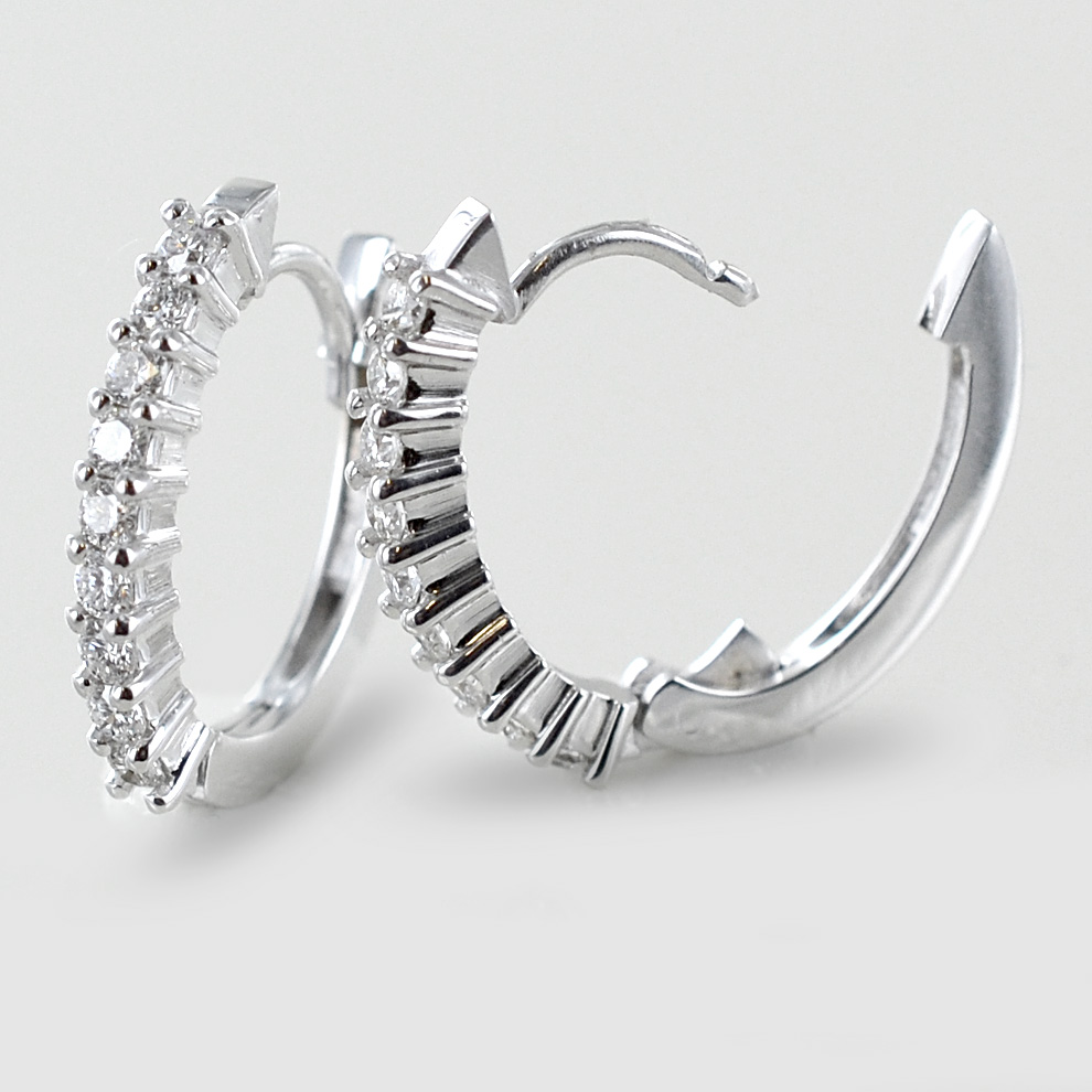 Orecchini A Cerchio Con Strass - Acciaio Inossidabile E Design Lusso - Colore Oro, Argento O Rosa - Foto 4