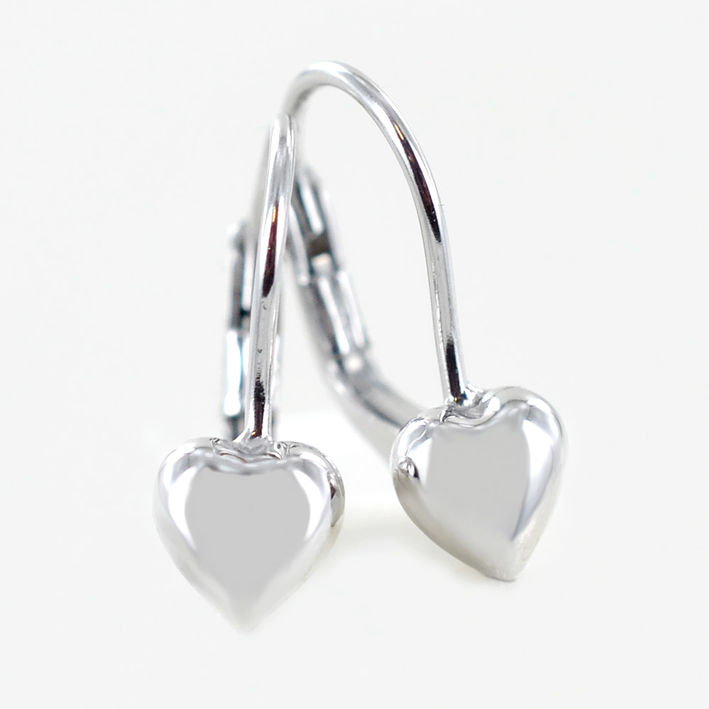 Orecchini Pendente Cuore In Oro Giallo 9kt - Foto 3