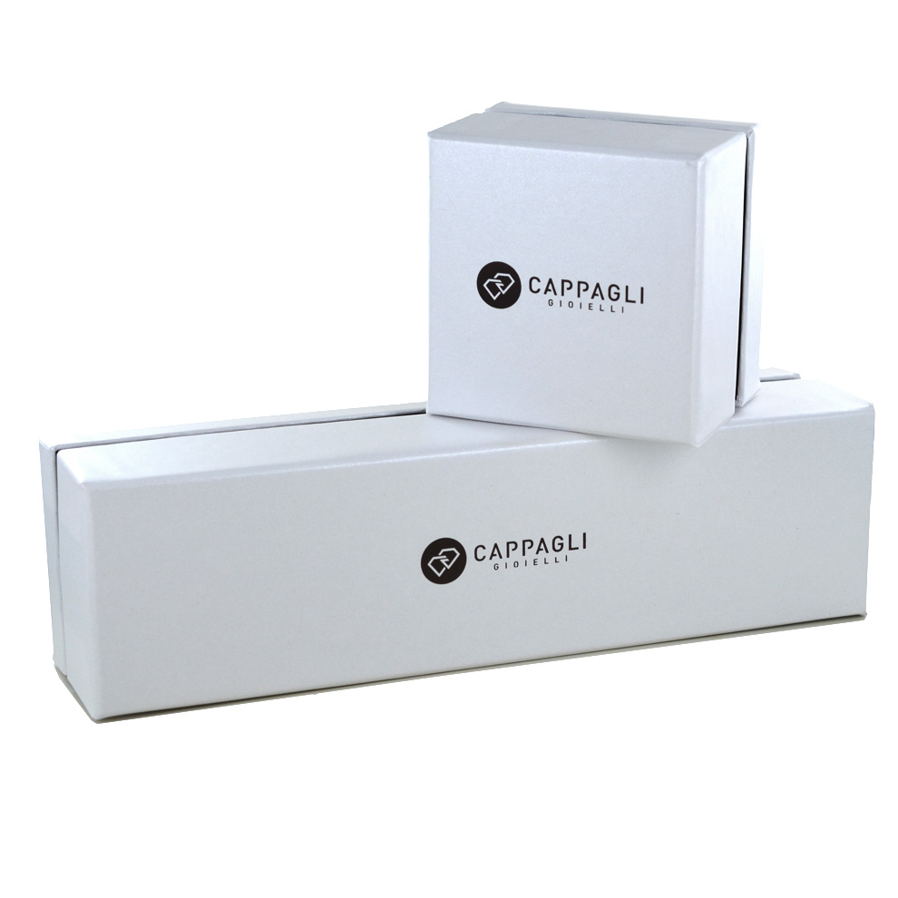 Spilla Unisex Cuscino In Zaffiro Creato In Laboratorio | 4 Ct | Placcata Oro Bianco 14K