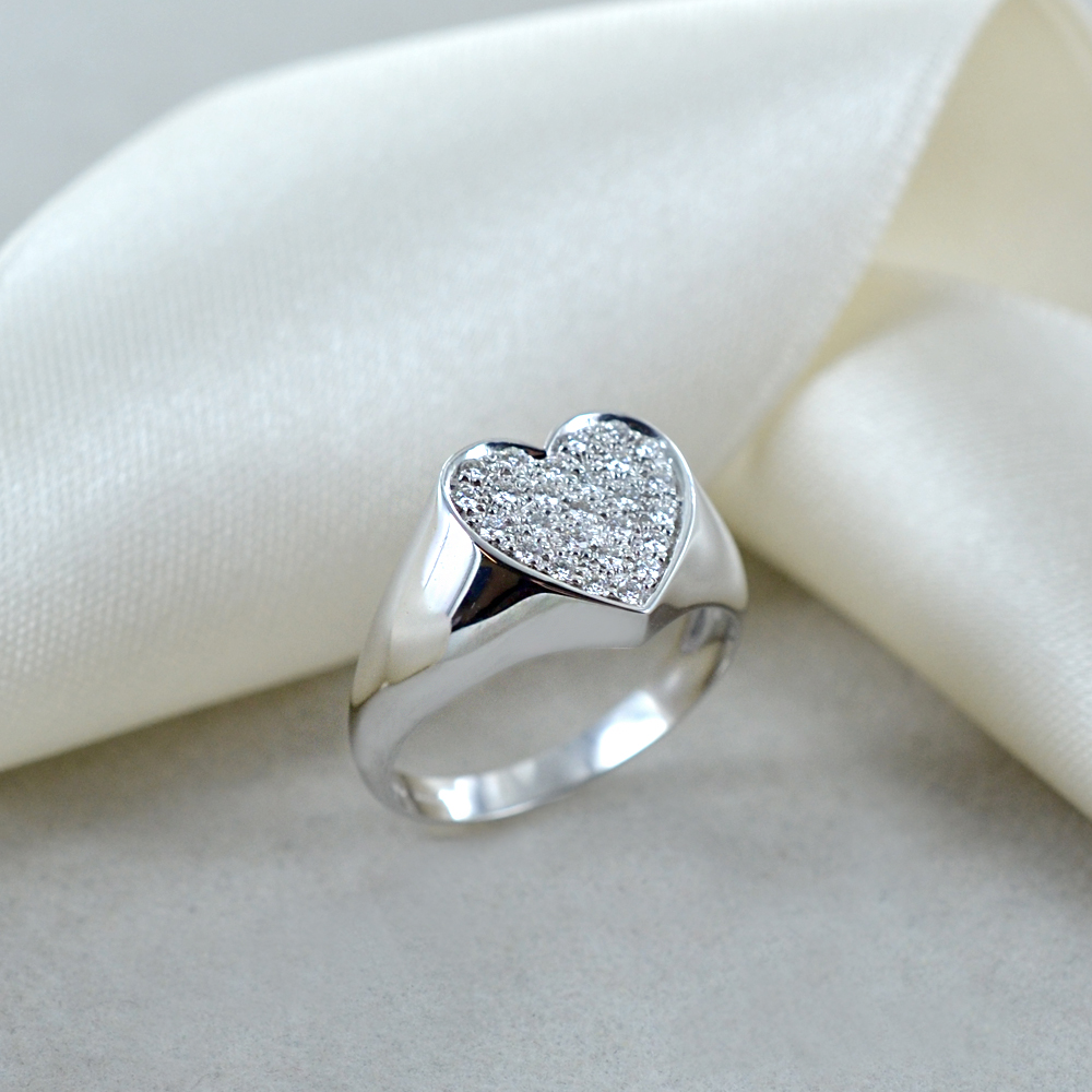 Anello chevalier cuore store