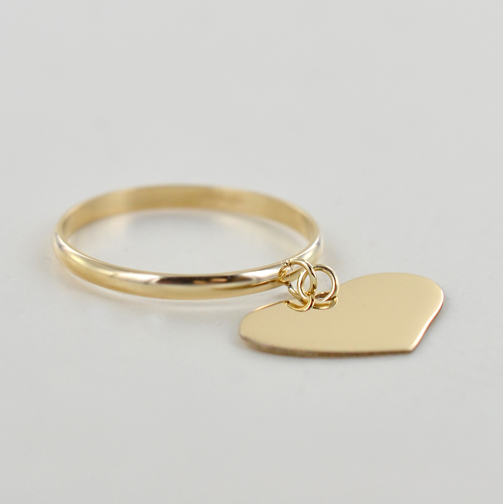 Anello con deals cuore pendente oro