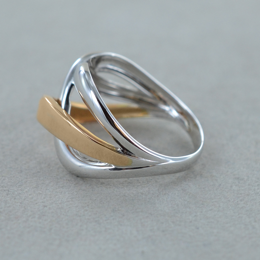 Anello Donna Fidanzamento/anniversario In Oro Bianco Placcato Con Zirconi – Taglia 6 - Foto 4