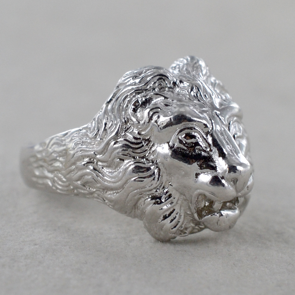 Acquista Anello Punk Hip-hop Con Testa Di Leone Per Uomo Anello In - Foto 4