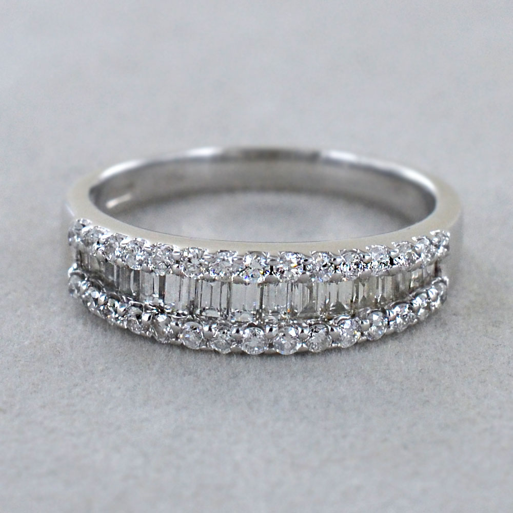 Anello Dell'eternità Con Diamanti Simulati Art Déco, Argento - Foto 10