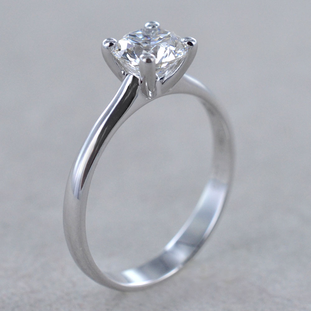 Orecchini A Borchie Solitario 1Ct Diamante Creato In Laboratorio - Argento 925 Placcato Oro Bianco