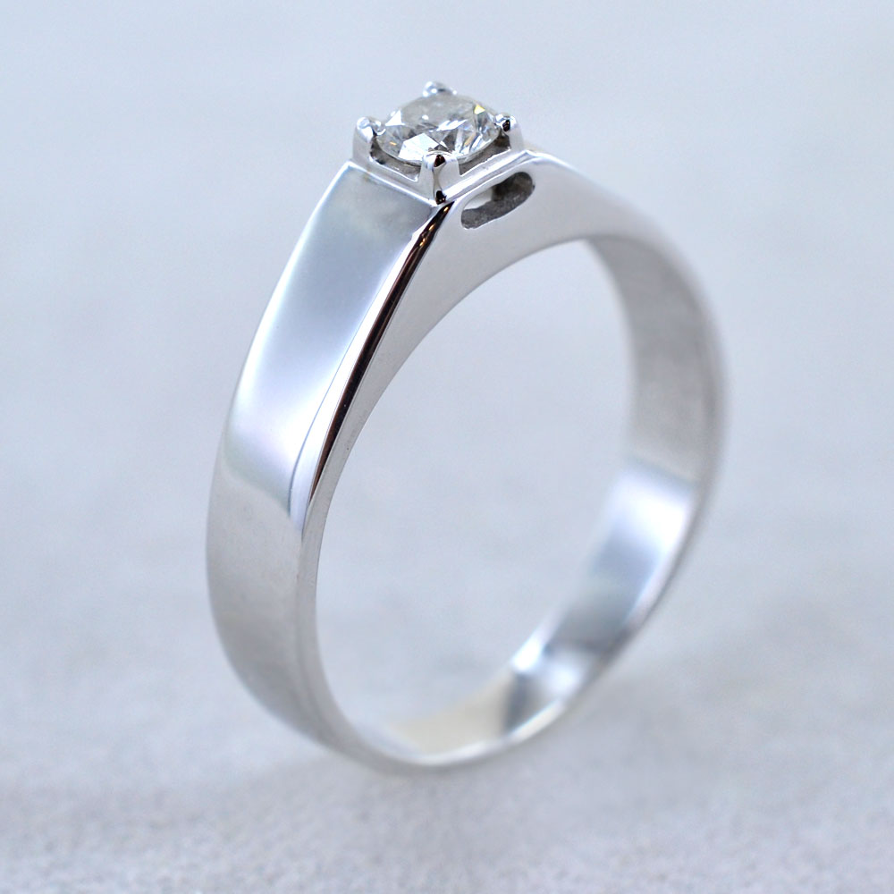 Anello best sale solitario maschile