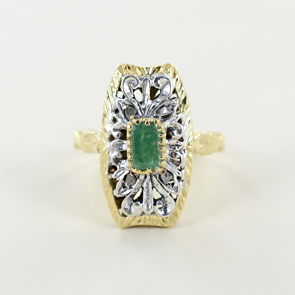 Anello smeraldo new arrivals vintage