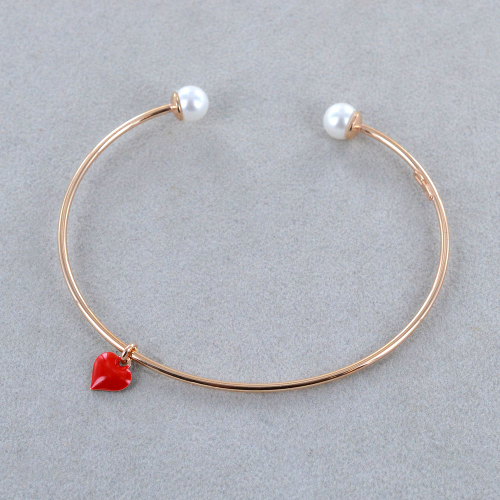 bracciale donna argento 925 cerchio rigido granelli e ciondolo stella – ViMon gioielli