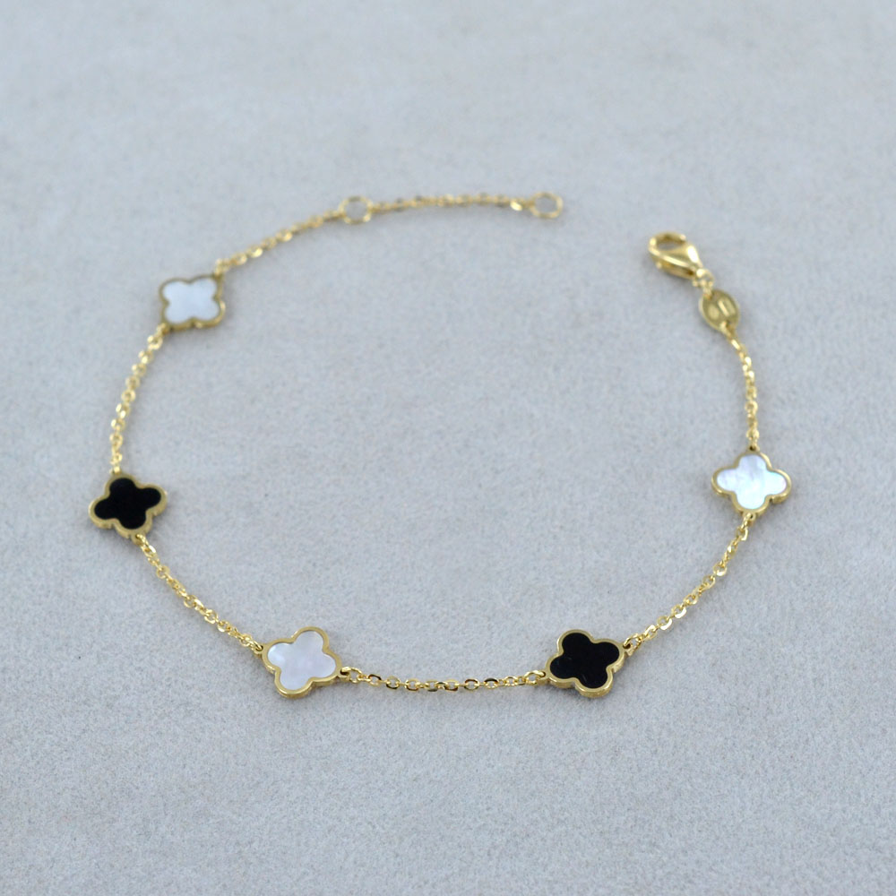 Bracciale Quadrifoglio In Oro 18k - Phy Gioielli - Foto 4