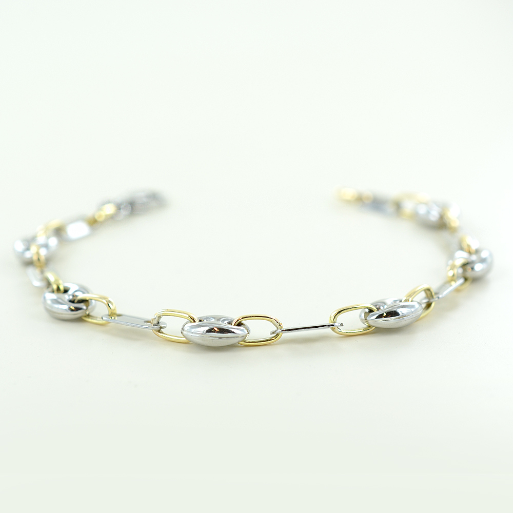 Bracciale Moda Uomo Bracciale Catena Esagonale In Acciaio Inox - Foto 11