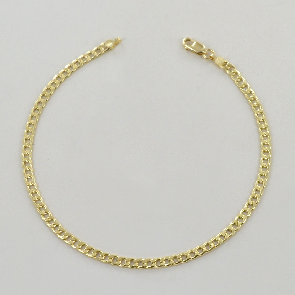 Bracciale Uomo Maglia Semirigida In Oro Pieno Giallo 18kt - Foto 3