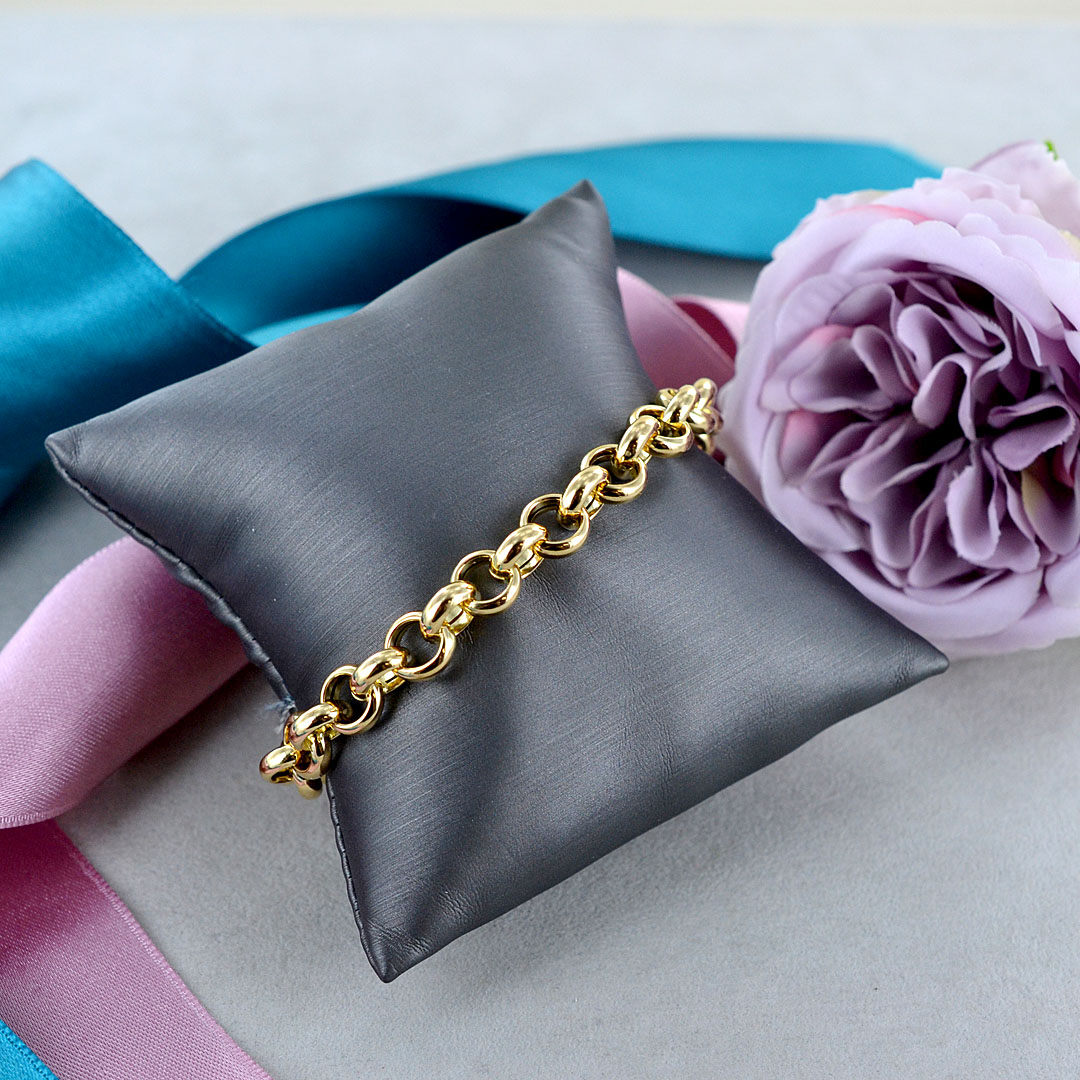 Catena Cubana Miami In Oro Giallo 10K, Maglia - Foto 14