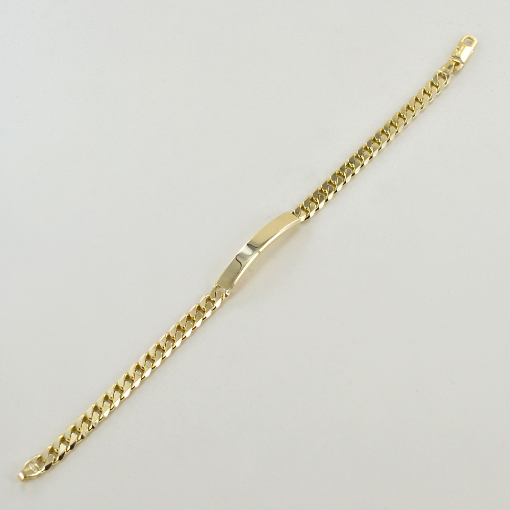 Bracciale da uomo in oro giallo e bianco occhio di pernice | - La