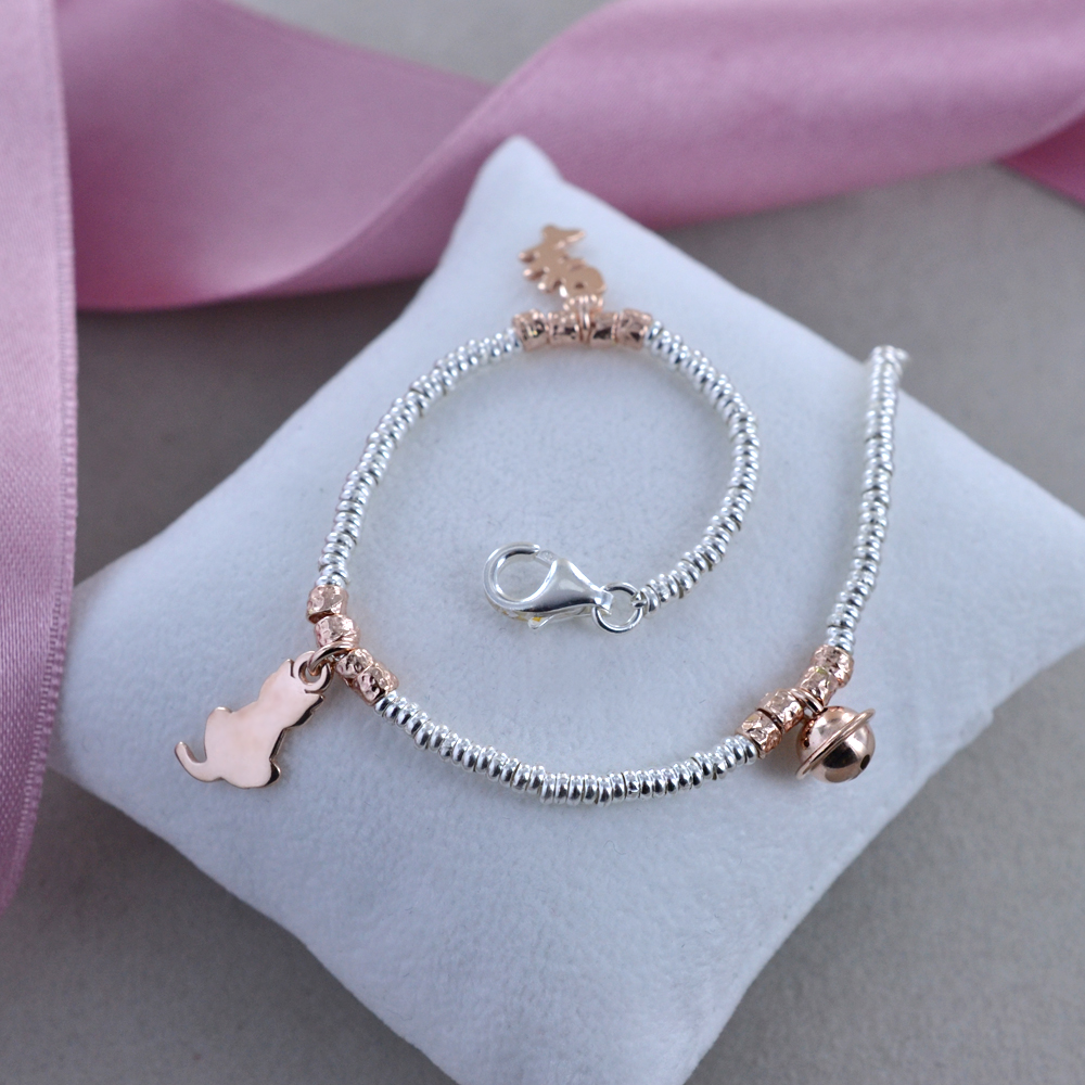 Ciondolo In Argento Placcato Per Bracciali - Theme Regno Animale, Con Chiusura A Moschettone, Per Donne E Ragazze - Foto 5