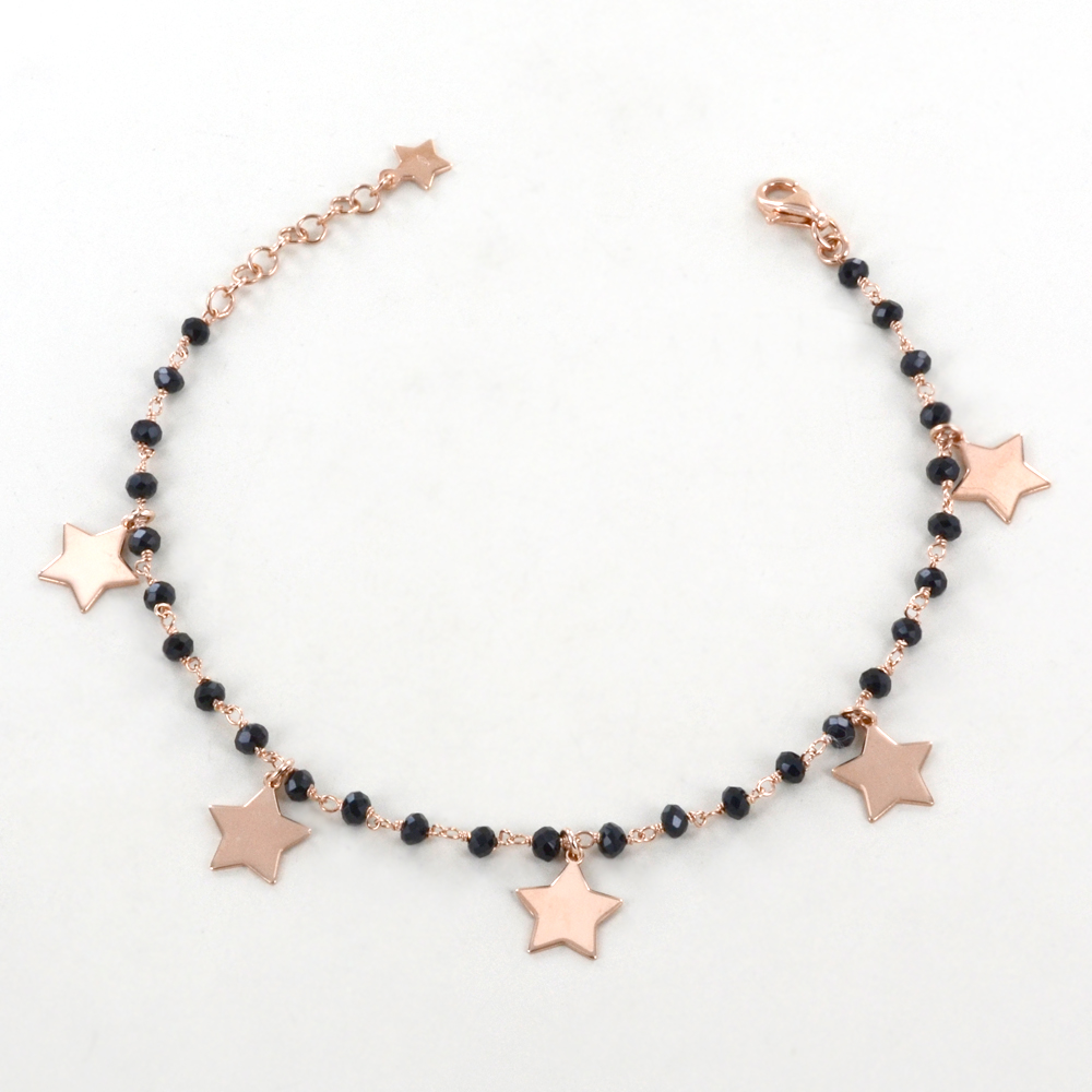 Bracciale Con Luna E Stelle Con Zirconi In Oro Giallo Cappagli Gioielli 167517
