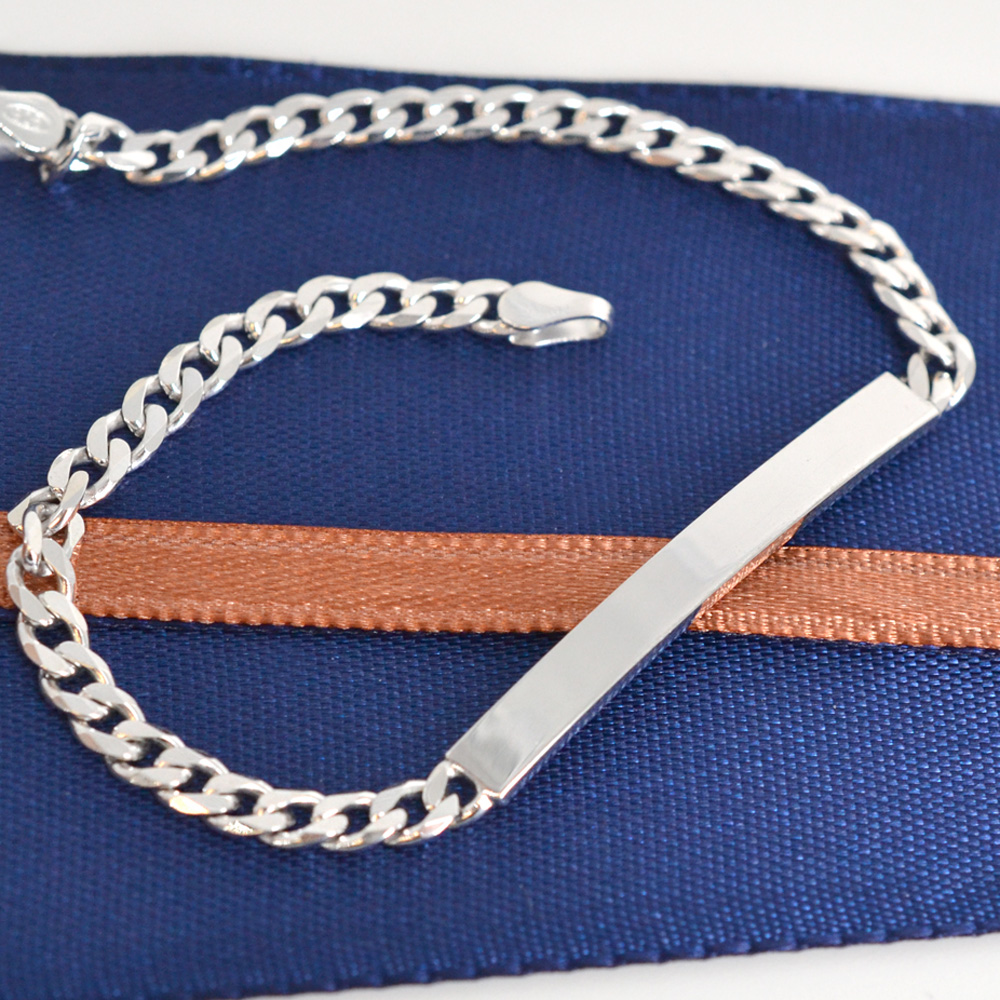Braccialetto Neonato In Argento 925 Con Ape – Incisione Gratuita Su Entrambi I Lati, Lunghezza Regolabile, Regalo Battesimo - 5