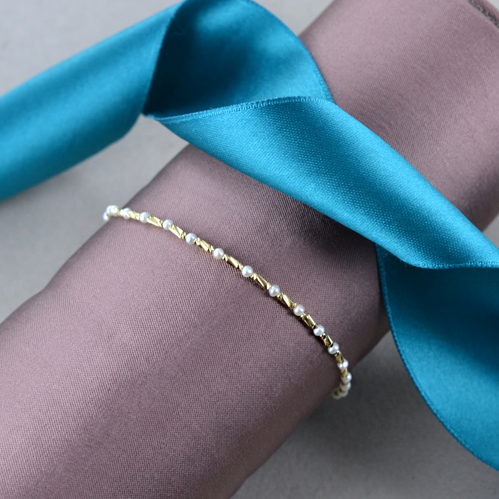 Bracciale Da Donna In Oro 18k, Perle E Diamanti, Mikiko. Collezione GOLAY. Codice - Foto 10