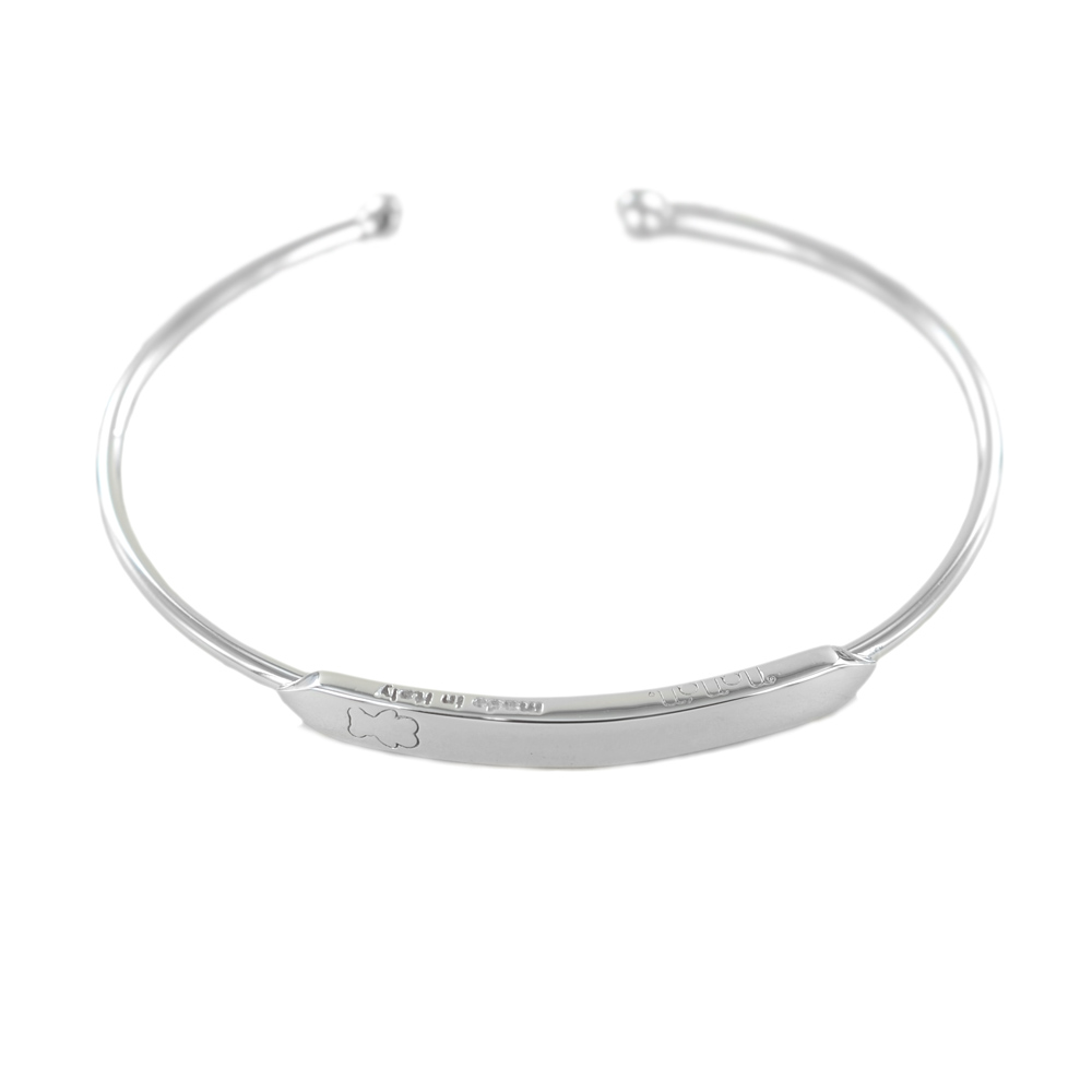 Nenalina Bracciale Elastico Donna Con Sfere In Argento Sterling 925 – 4mm, Lunghezza 18cm, 873012-000