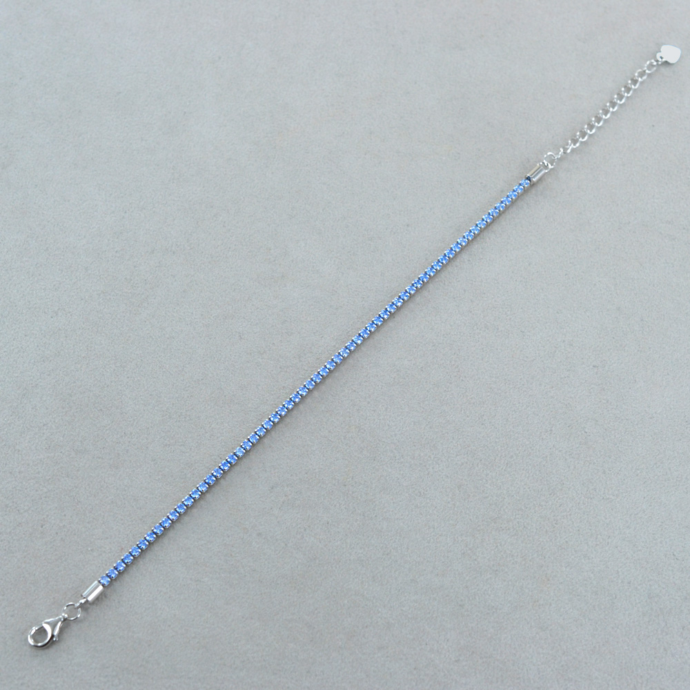 NKlaus singoli orecchini a calice singoli in argento 925 con zirconi 5mm acquamarina azzurro 11215