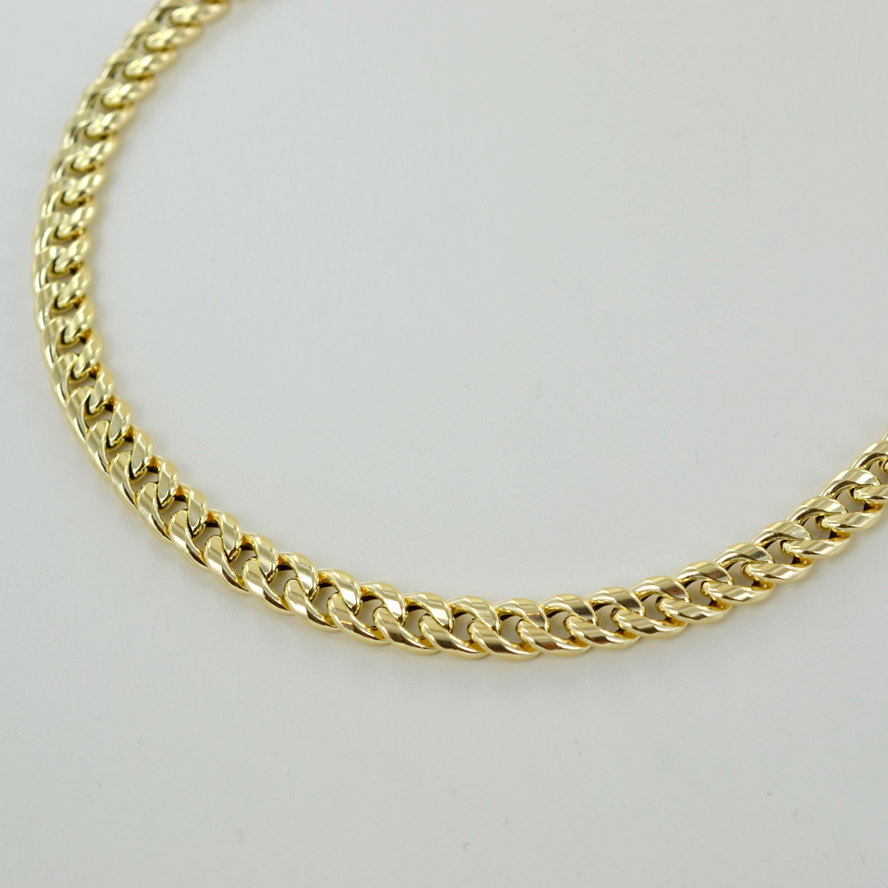 Catena Barbazzale In Oro Giallo 9 Carati - Spessore 7 Mm, Lunghezza 56 Cm - Citerna HGR2D120