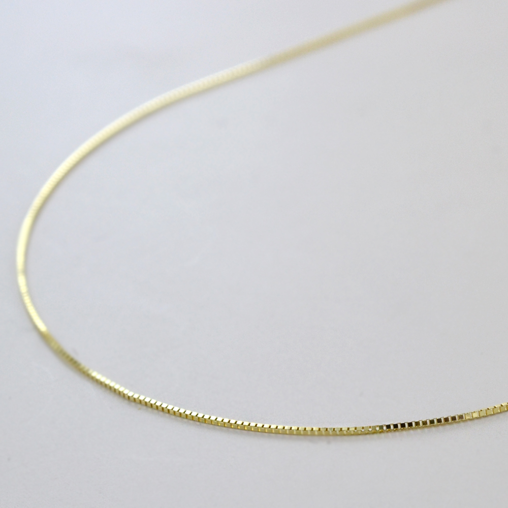Jewelry Affairs Collana Oro Giallo Veneta 1,4mm – Vera Catena In Oro Massiccio 14k – Lunghezza 40-61cm – Per Ciondolo O Da Sola