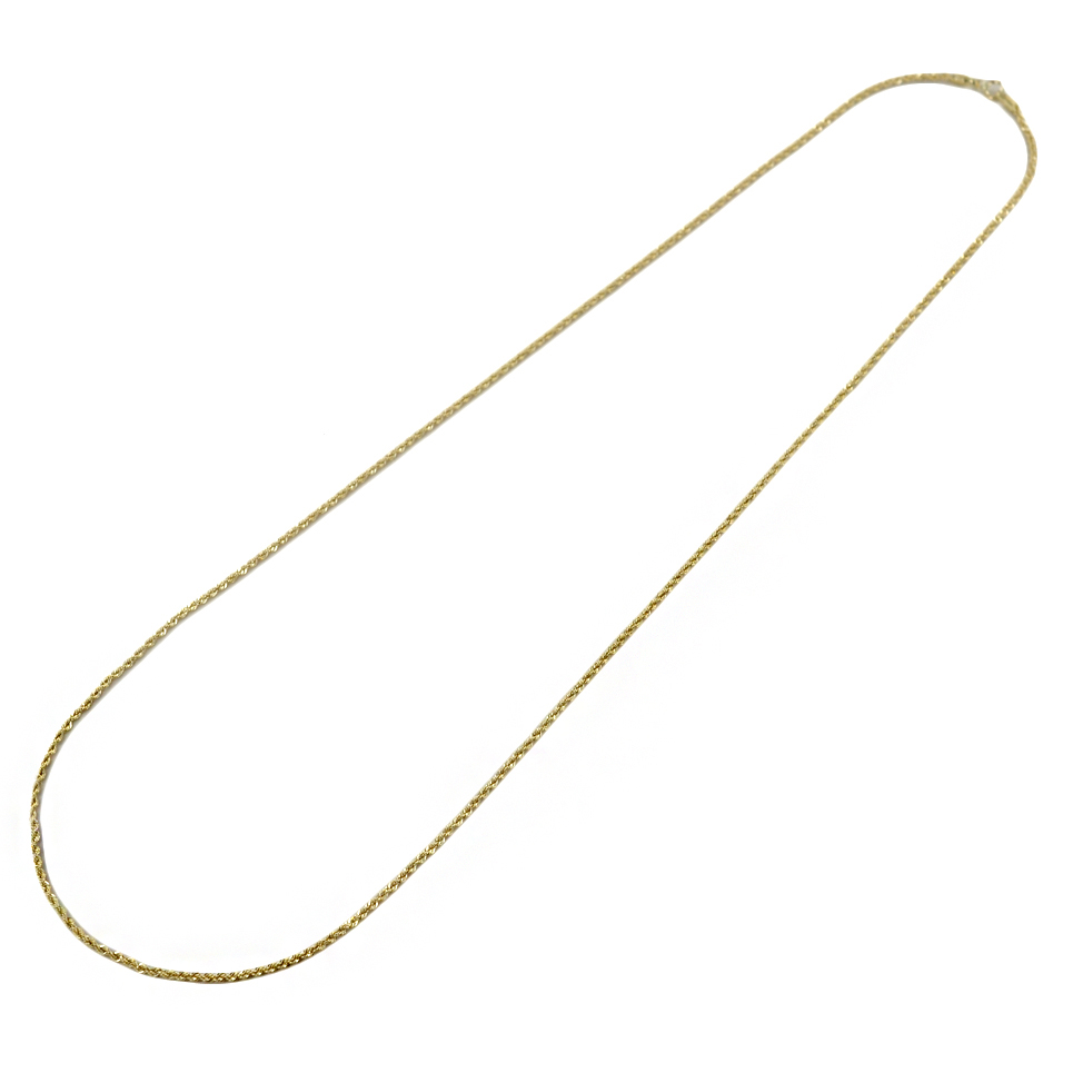 NKlaus Catena Cordoncino In Oro Giallo 333 Massiccio - Lunghezza 60cm, Larghezza 1,1mm, Peso 1,9g, Elegante