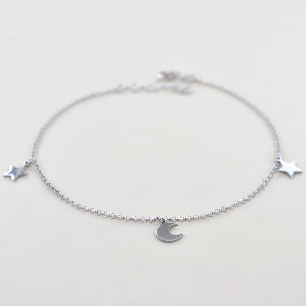 Cavigliera Argento 925 Con Ancora – Maglia Figaro Larghezza 2,2 Mm – Regolabile 23-30 Cm – Vero Argento Nickel Free – Cod.1235 - 3