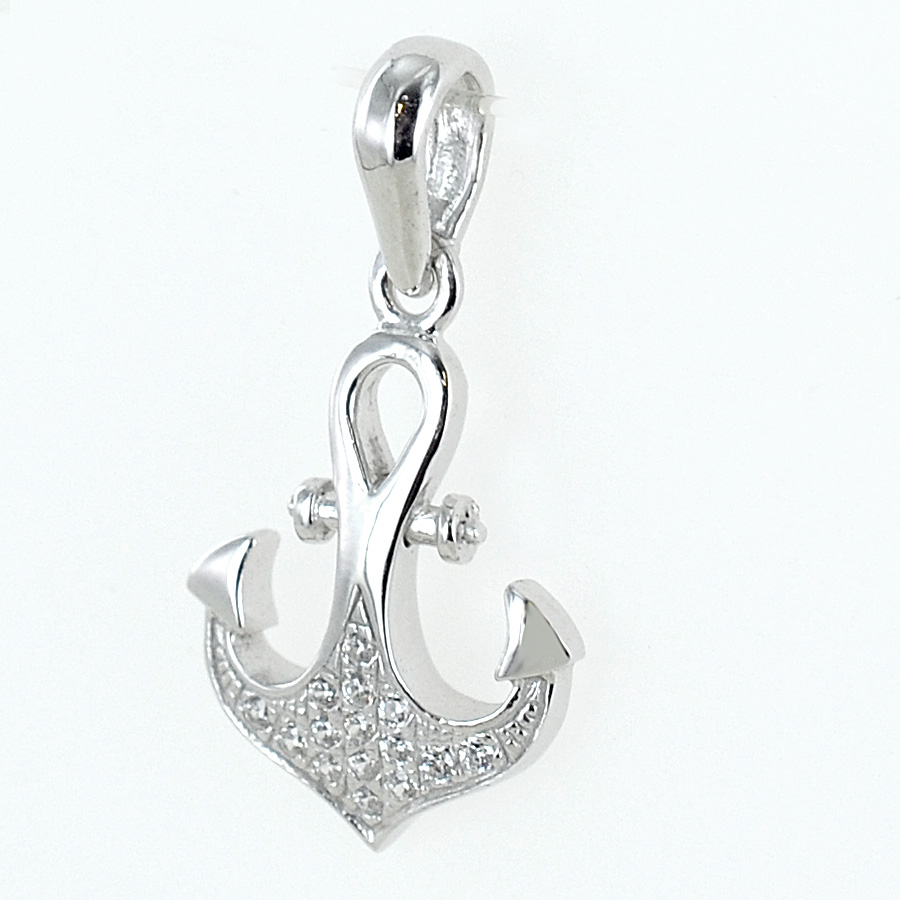 OHAYOO Collana Donna In Argento 925 Con Ciondolo Ancora E Timone: Gioiello Simbolo Di Guida E Stabilità, Catena 45+5 Cm