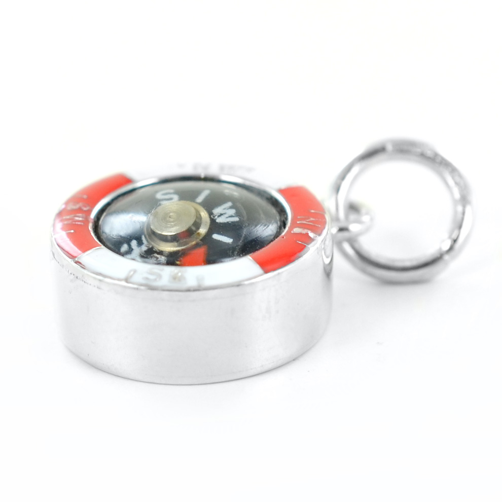 Portachiavi Con Bussola E Ciondoli In Argento - Set Da 12 Pezzi Per Borsetta | Regalo Compleanno Bambini - Foto 3