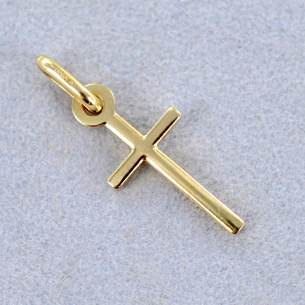 Collana Croce In Oro Massiccio(46) - Alibaba