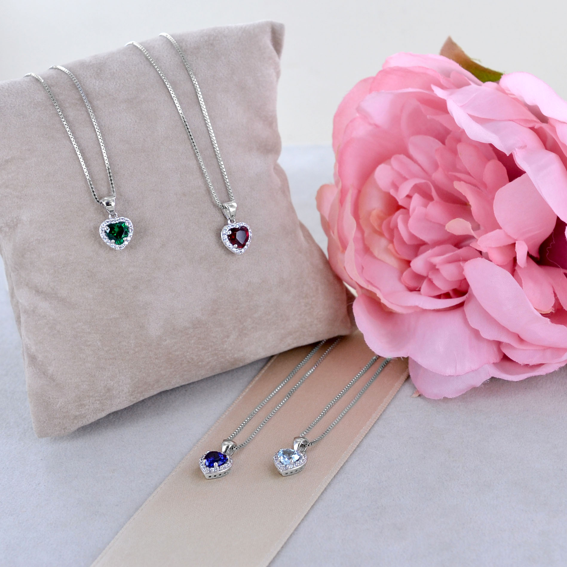 Collana Trendy a catena in acciaio inossidabile collana di zirconi con ciondolo