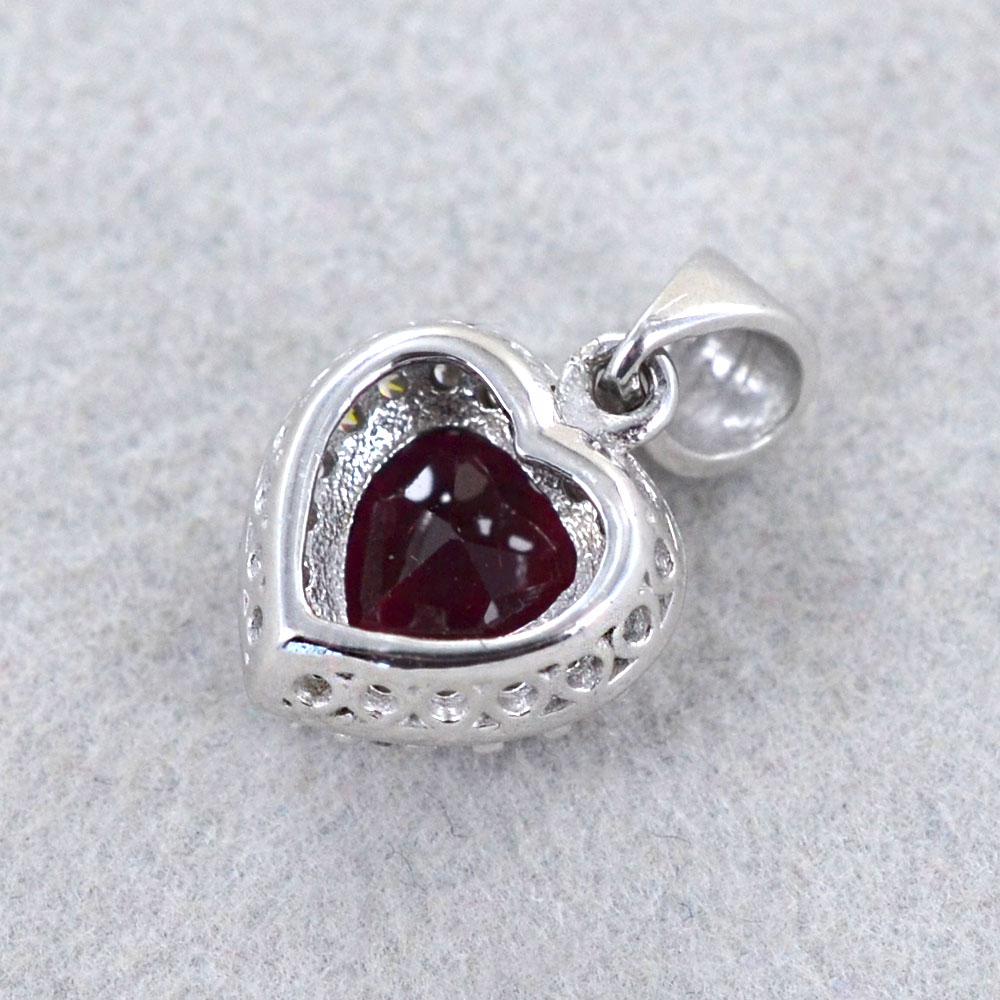 Ciondolo Cuore In Argento 925 Con Zirconia Cubica E Catena, Per Ragazze, Confezione Regalo, Charmsy