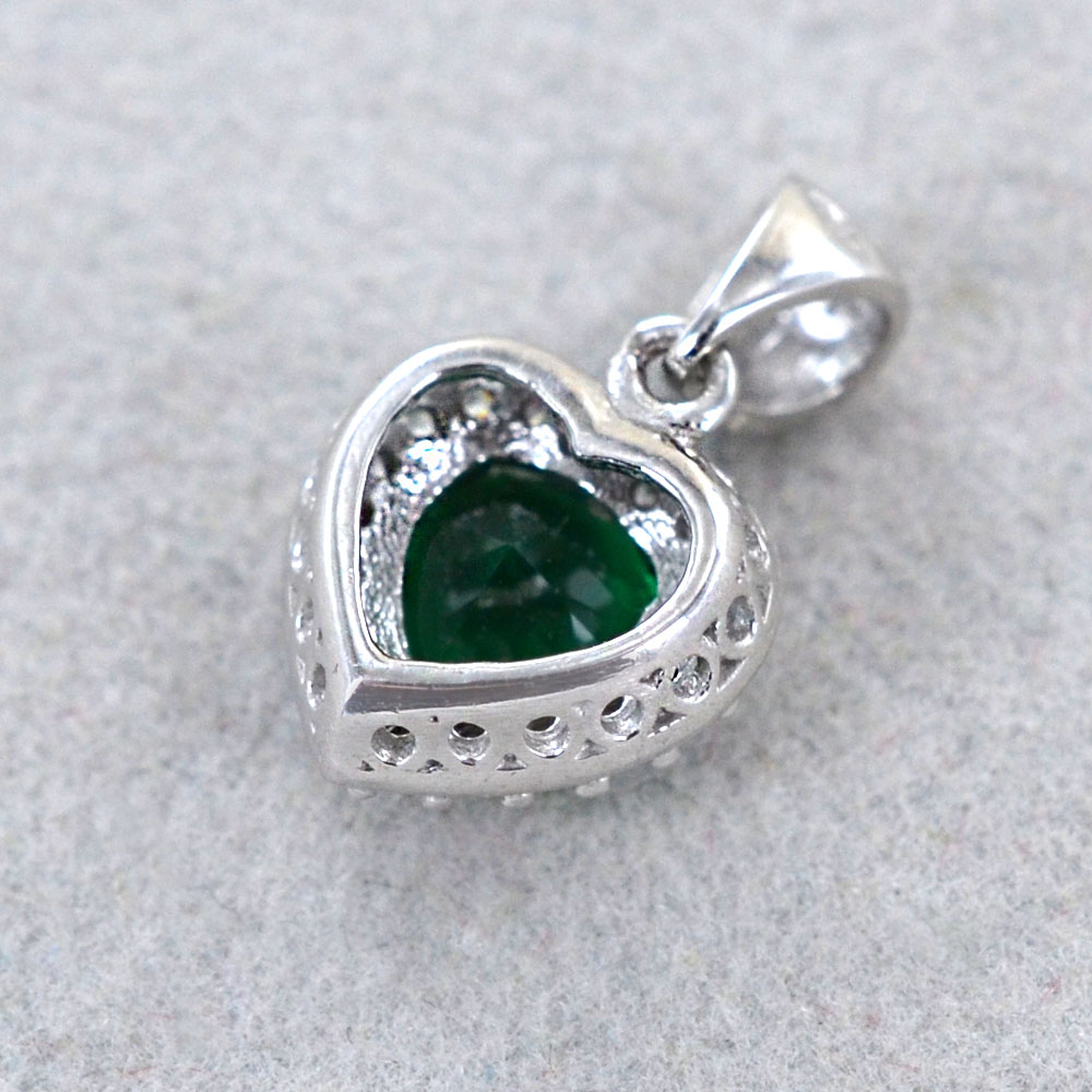 Collana Ambrosia Gioielli in oro bianco e zircone a cuore AGZ 402
