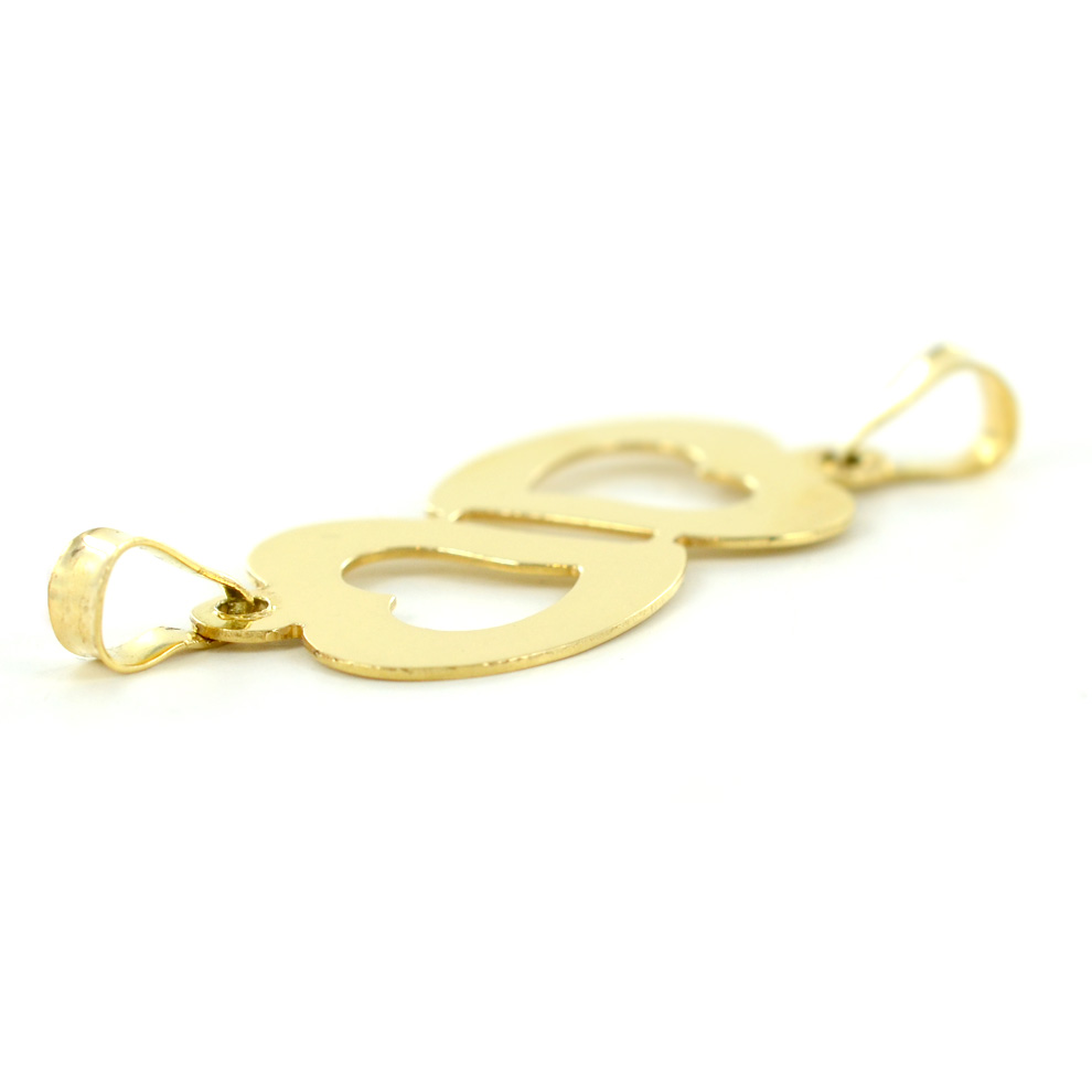Bracciale Donna In Argento Sterling 925 Con Ciondolo Doppio Cuore Di Stelle E Zirconi Cubici AAAAA - Catena A Maglia Regolabile 16,5-19 Cm, Regalo Con Sacchetto