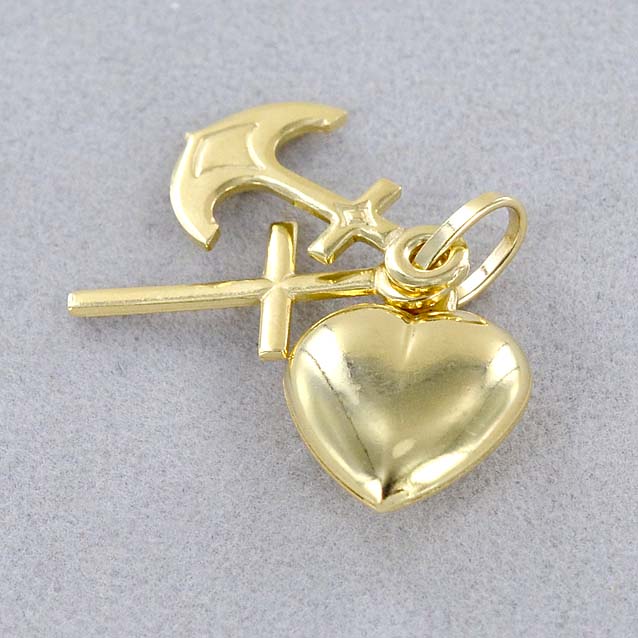 Le Bebé Gioielli Ciondolo Per Bambini "Fede Amore Speranza" - Argento 925 - Italia Collana Con Ciondolo Bimbo - Foto 5