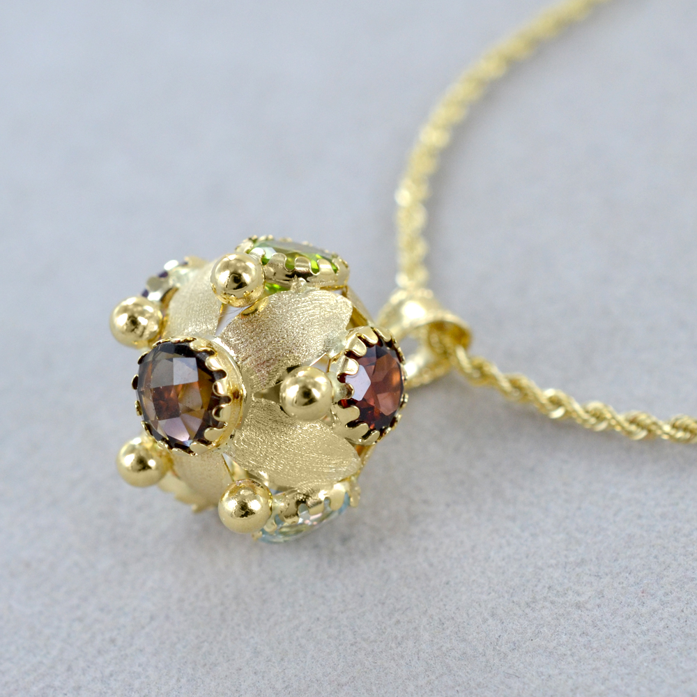 Charm / Pendentif Vintage Années 60 En Or Massif 18K Avec Lapis-Lazuli - Made In Italy - Occasion TBE