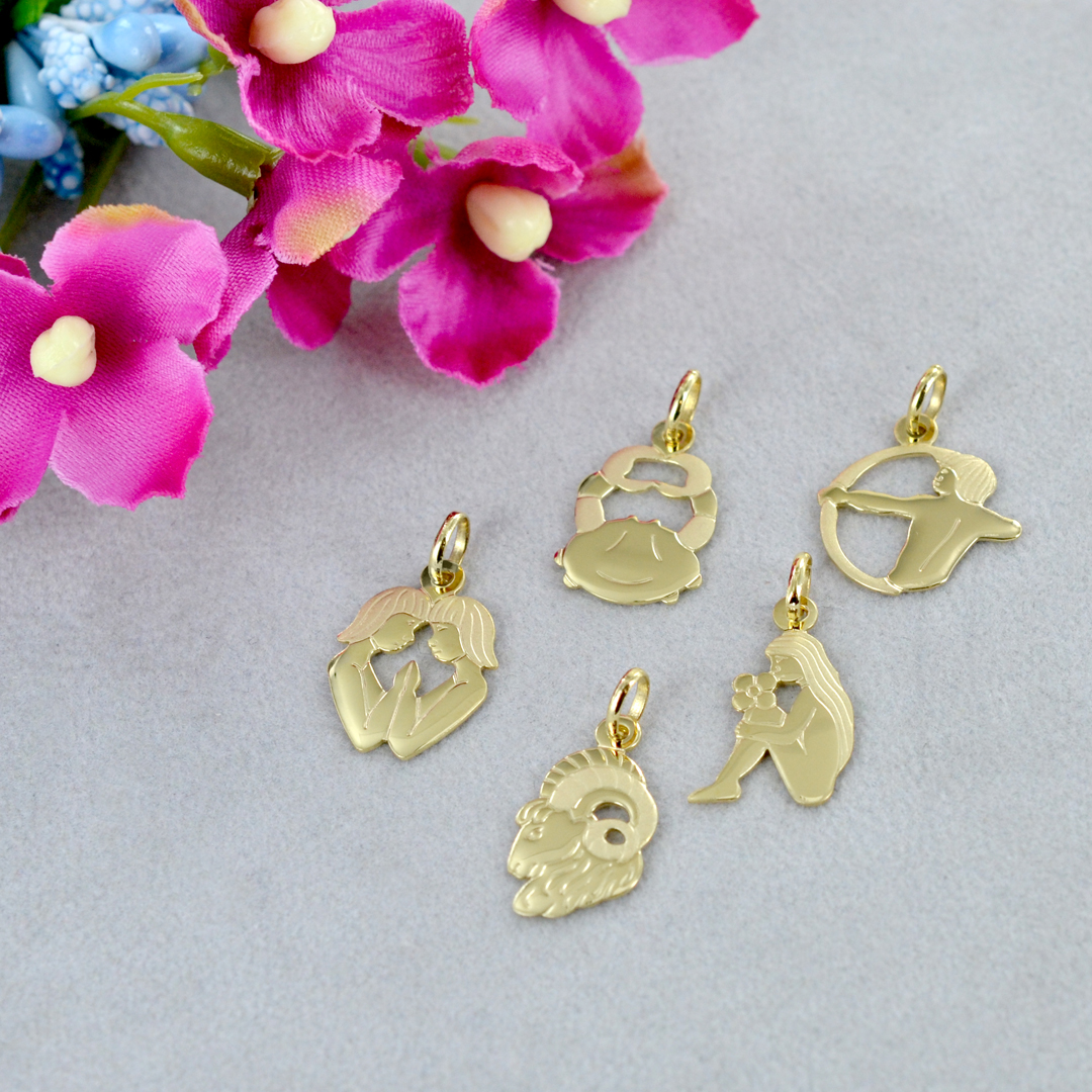 Astro | Collana con segno zodiacale del Sagittario color oro
