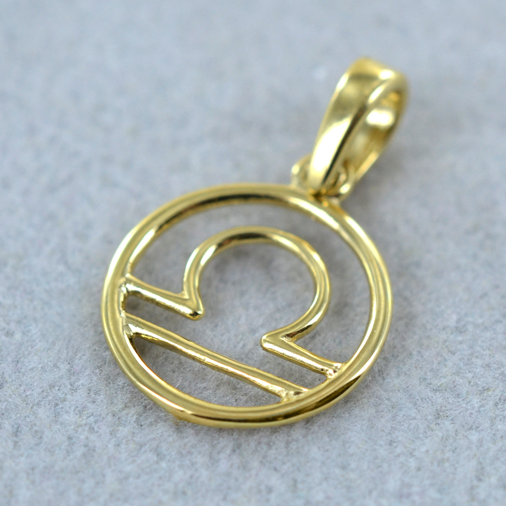 Ciondolo A Catena Sagittario In Oro Giallo 333 (8 Carati) - Simbolo Zodiacale 13x12mm NKlauss