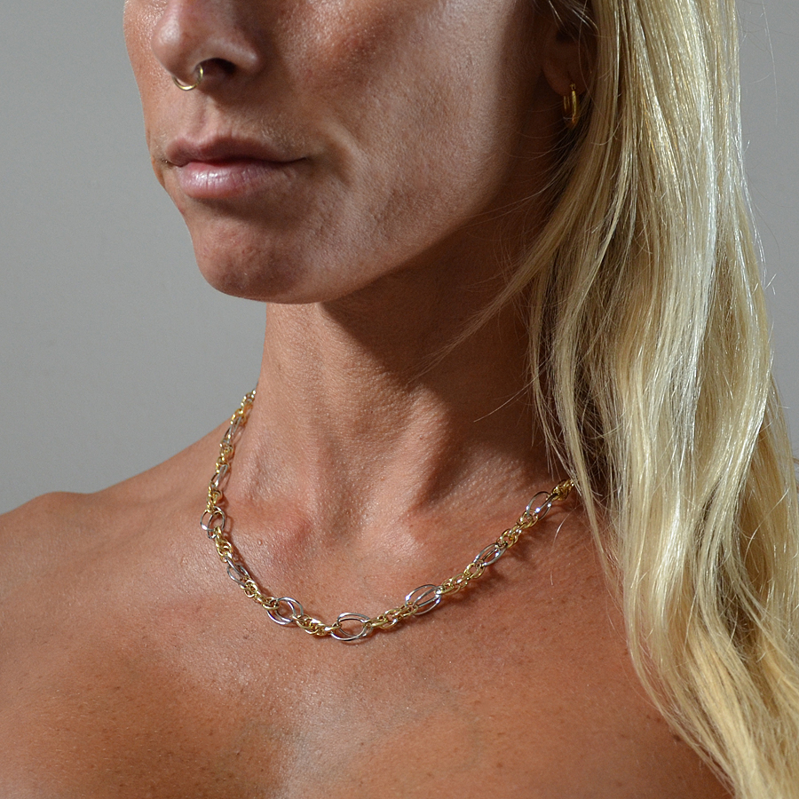 Catena Maglia Spessa 6 Mm Regolabile Collana Catena Maglia Fermacarte In Oro Giallo 10K - Vero Oro, Tutte Le Lunghezze, Nuova Con Etichette Catena Link Oro 10k - Foto 9