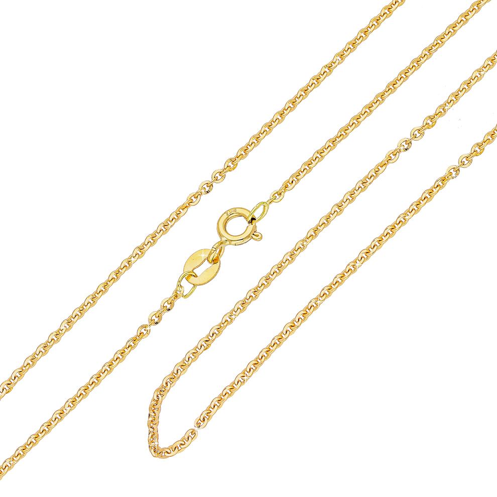 Collana Rolo In Oro Giallo 18K 45 Cm - Larghezza 3 Mm - Peso 3.35g - Ideale Per Ciondoli O Da Sola