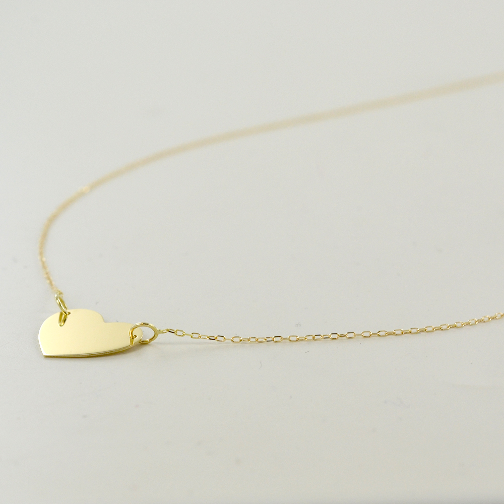 Ciondolo Doppio Cuore NKlaus In Oro Giallo 333 (8kt) – 15x13 Mm, Elegante E Delicato