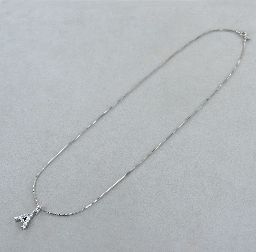 Collana con iniziale in argento per uomo/donna, collana in argento personalizzata con ciondolo a forma di lettera, catena sottile con ciondolo iniziale, gioielli da uomo - Italia