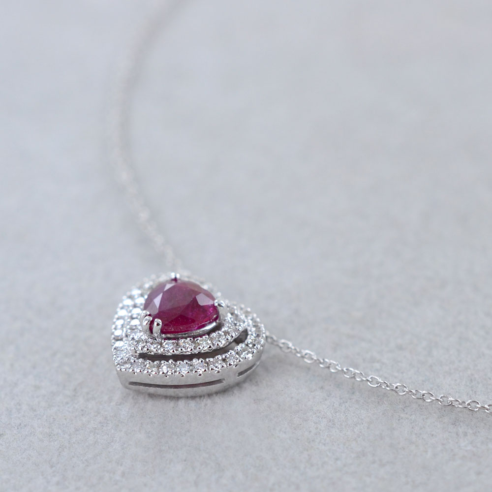 Collana Con Cuore Grande Personalizzabile - Flores Gioielli