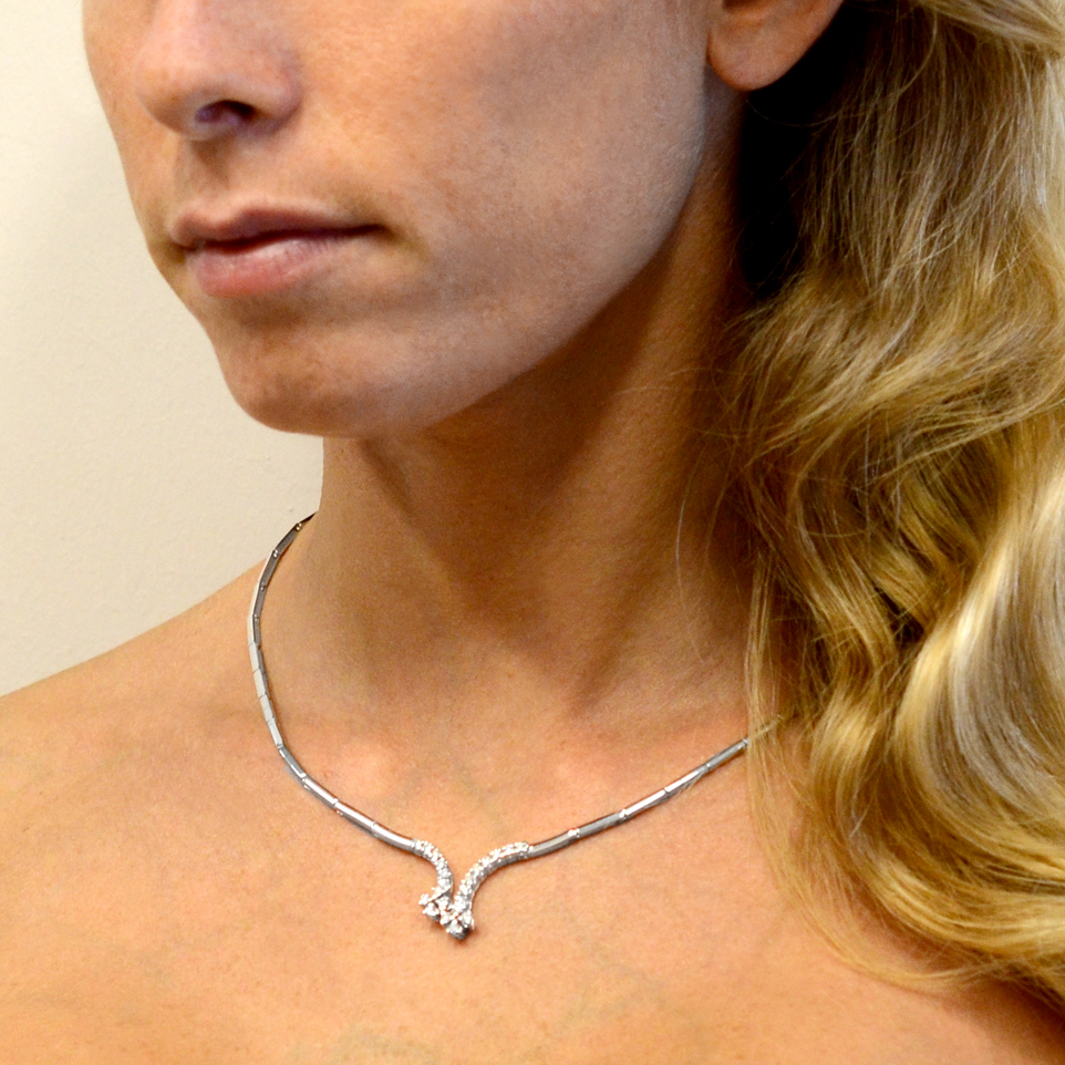 Evlry Collana Girocollo Donna Con Strass E Diamanti – Elegante E Brillante Per Ogni Occasione
